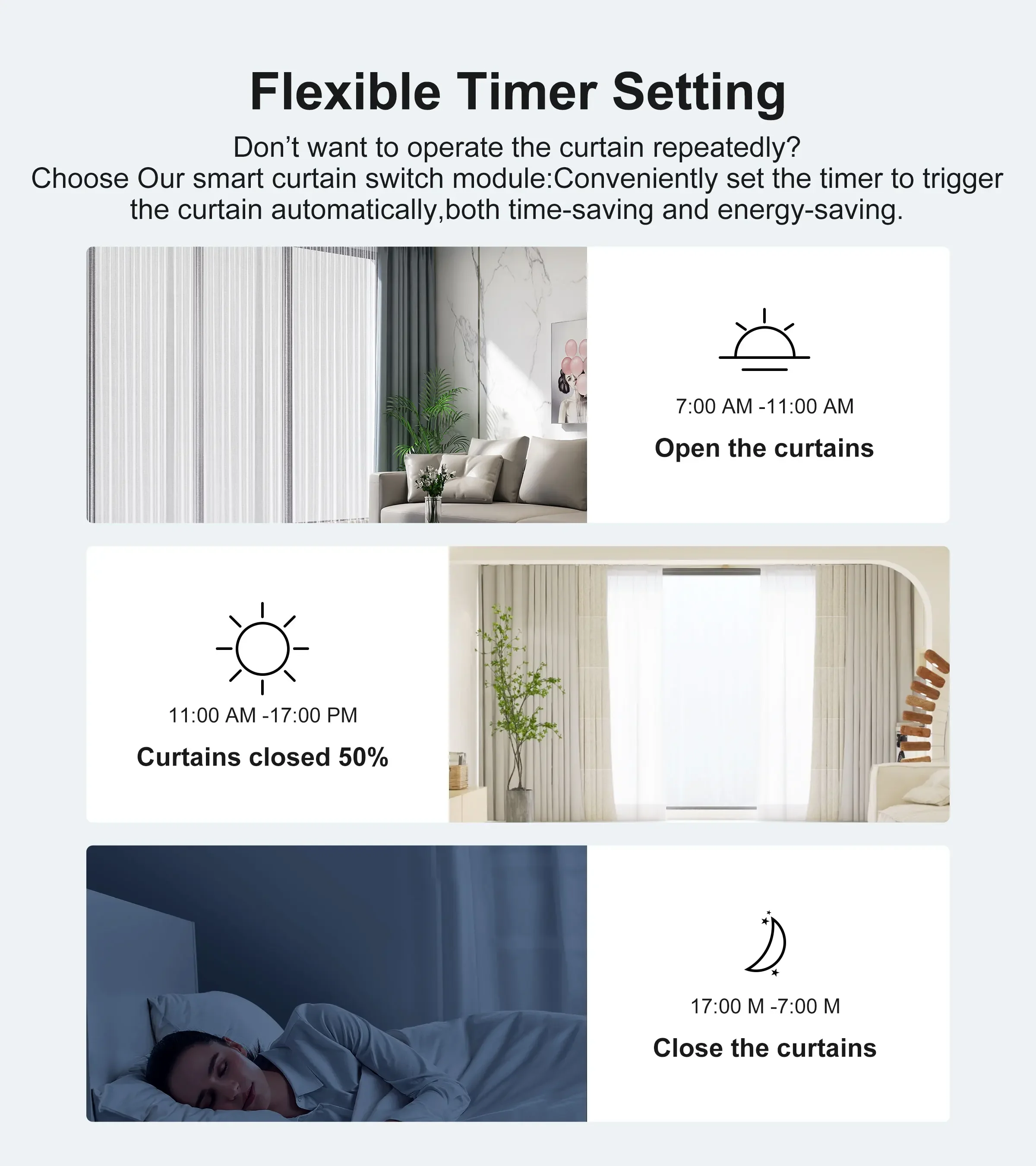 Tuya WiFi Smart Curtain Switch Blind Rolling Shutter RF433MHz Remote Control For Smart Life App Support Google Home Alexa