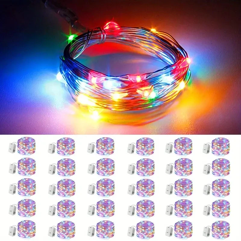30 Packs Sprookje Lamp Batterij Werkende String Light 20 Led Mini String Licht Waterdicht Voor Bruiloftsfeest Diy Slaapkamer Decor