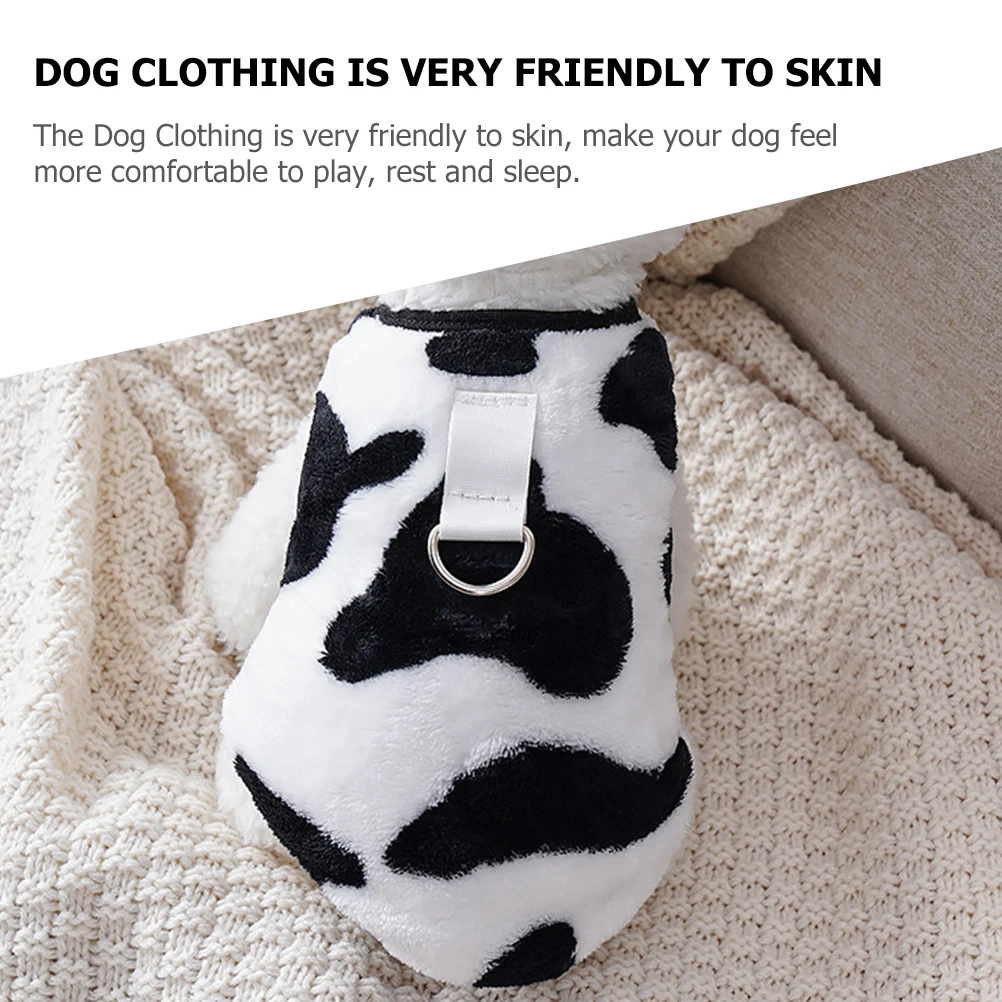 

Warm Pet Vest Dog Shirt Hedging Costume Coral Fleece Clothing Cold Weather Coats Cat Clothes