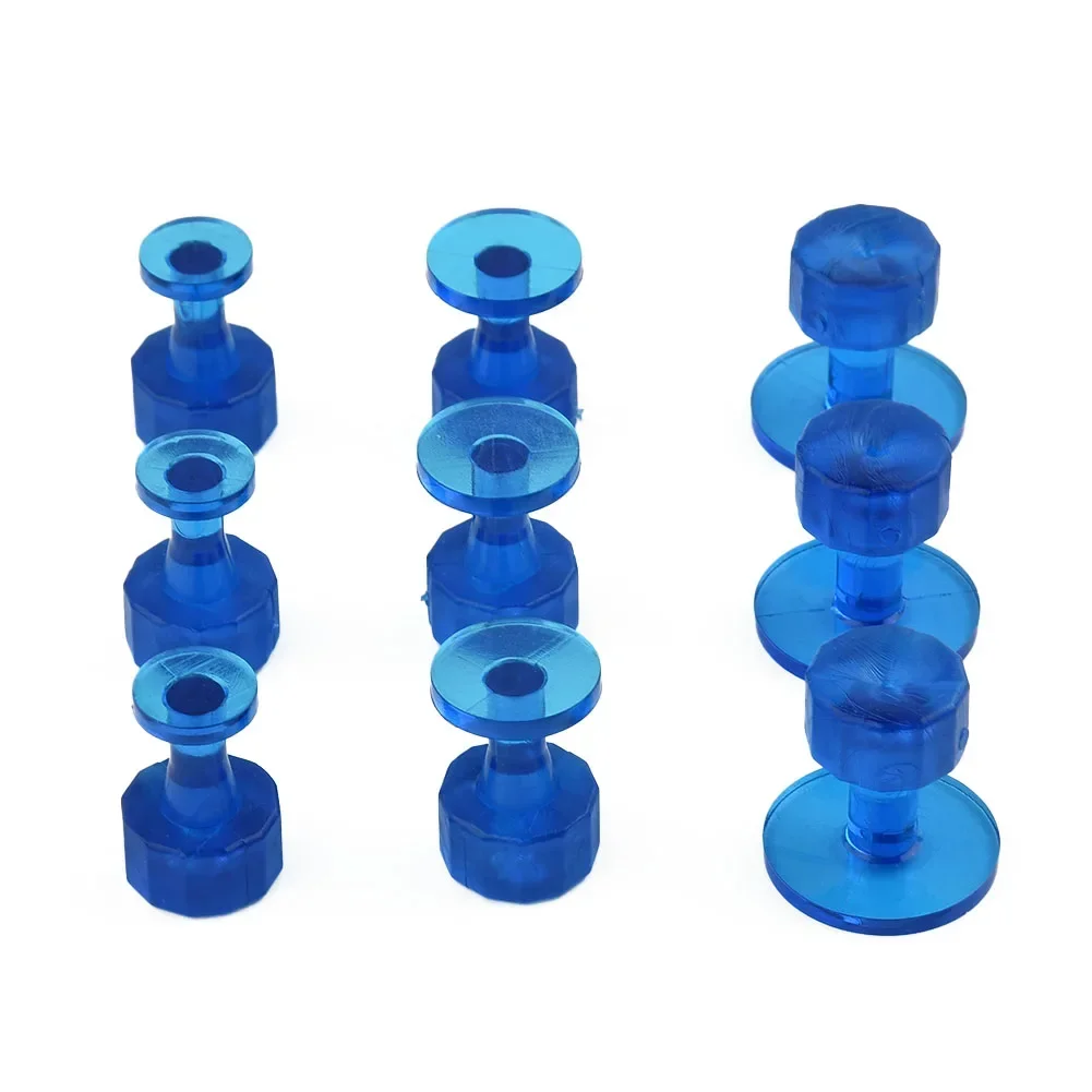 9PCS Car Dent Repair Pull Glue Tabs Hail Dent Removal Tools Paintless Dent Removal Body Sheet Metal Dent Repair Suction Cups