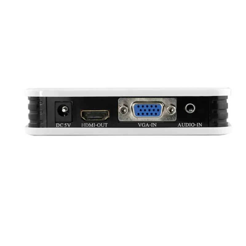 Convertidor de vídeo HD VGA a HDMI, Compatible con Cable de Audio y vídeo, 1080P, Full HD, HDTV, caja adaptadora para PC, ordenador portátil