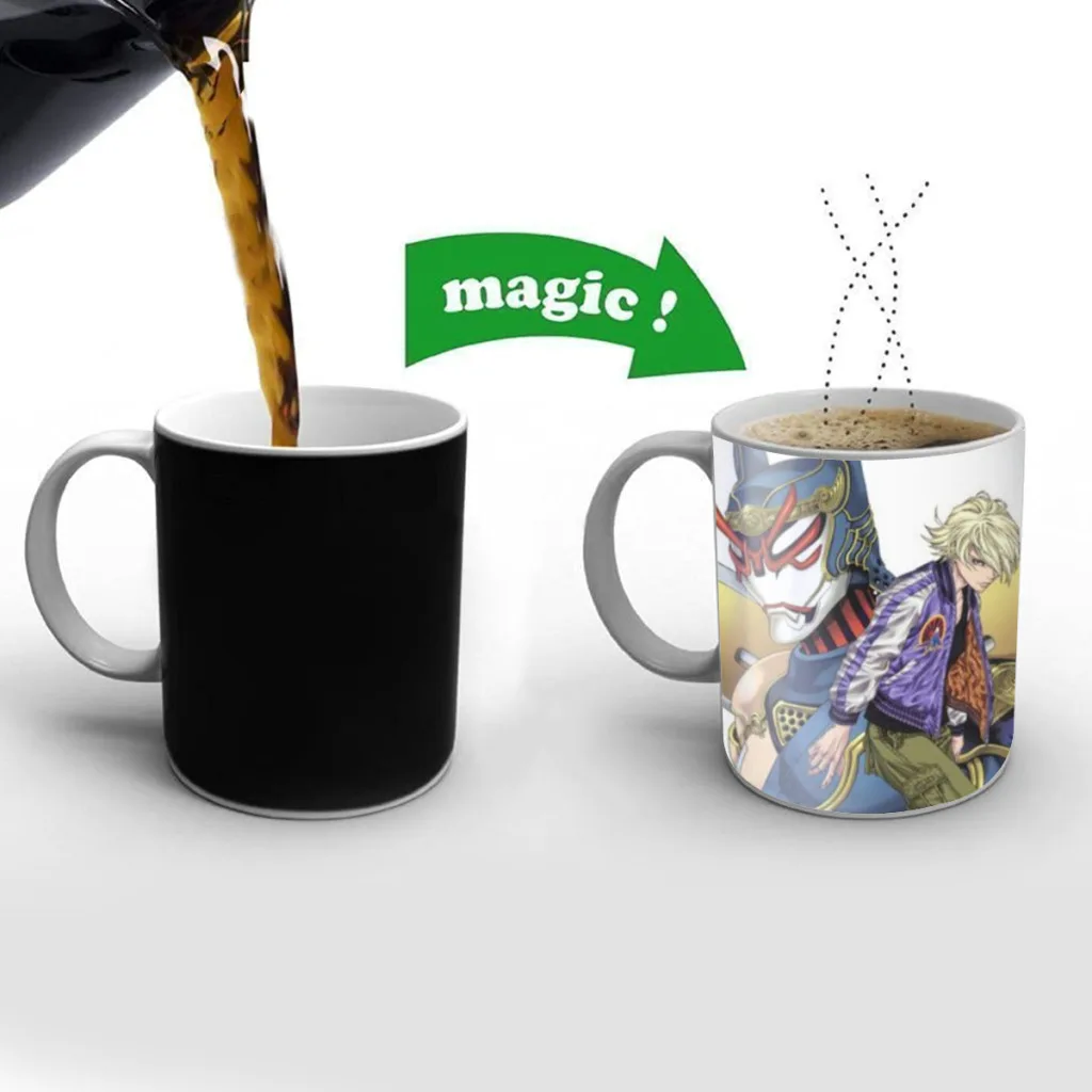 

TIGER & BUNNY Ivan Karelin Kaburagi Kotetsu Free shipping Mug Changing Color Ceramic Coffee Mugs Magic Tea Cup Best Gift