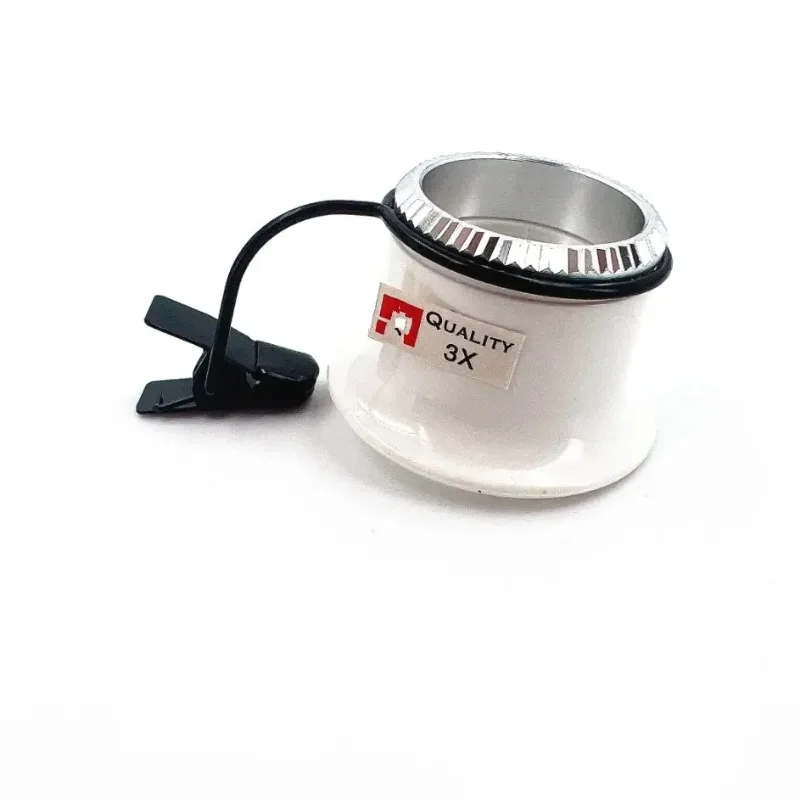 Hot selling 3X 4X 5X 10X 15X clip-on glasses, magnifying glass lenses for watch maintenance