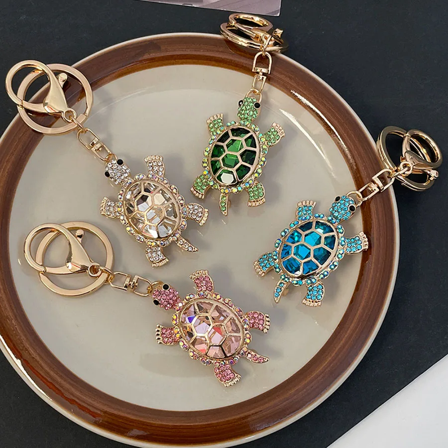 Funny Tortoise Key Ring Women's Luxury Bag Keychain Souvenir Gift for Girlfriend Marine Animals