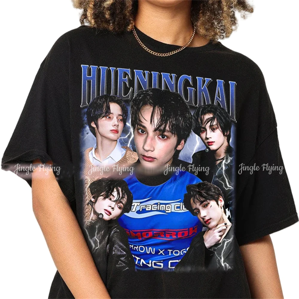 100% Cotton Hueningkai Txt Kpop Tshirt Vintage Unisex Shirt