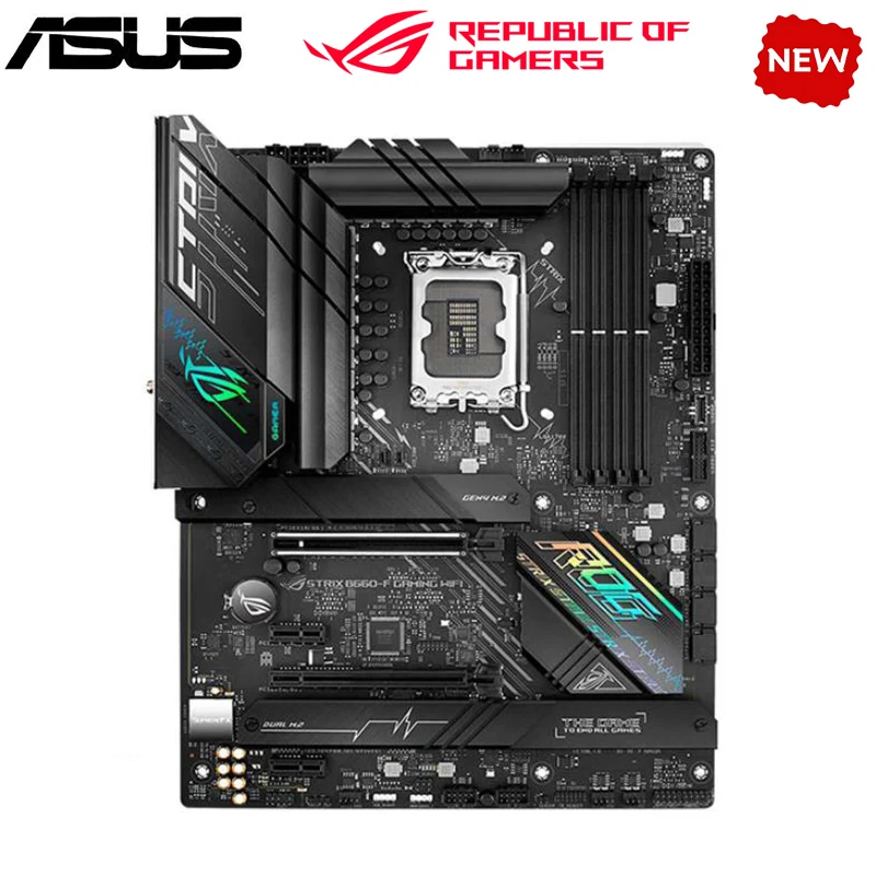 NEW B660F For ASUS ROG STRIX B660-F GAMING WIFI LGA 1700 DDR5 Motherboard B660 Supports CPU i5 10400f i3 12100f 12400f