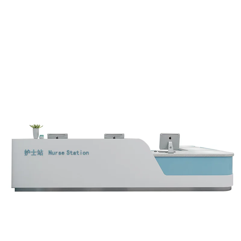 

Guide Desk Hospital Reception Desk Paint Pre-inspection Triage Desk Customized Oral Nurse Station Workbench