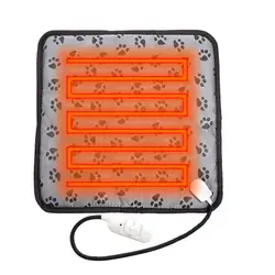 Pet Electric Blanket Winter Warming Pad Cat Dog Heated Nest Waterproof Warmer Power-Off Protection Bite-Resistant Wire