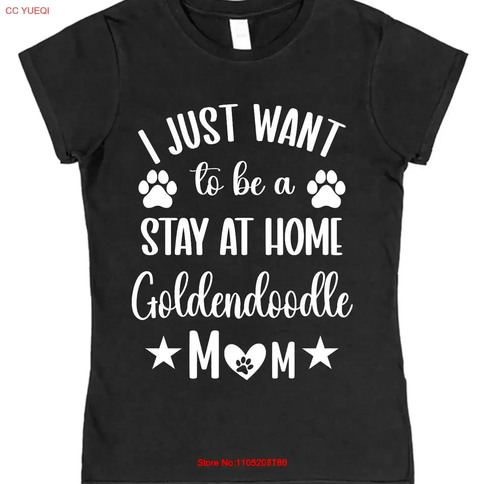 

Футболка Stay at Home Goldendoodle Mum, забавная футболка для любителей собак, владелец мамы, мамы, пуделя, винтажная, мягкая, удобная, с графикой, винтажная