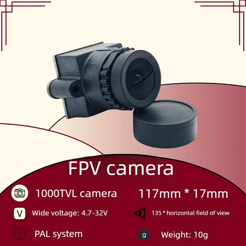 Moduł nadajnika SLONWAKE 5.8G 5.5W VTX, czterowarstwowa chłodzenie, 48 kanałów, 1000TVL, obiektyw 2.5mm, kamera odpowiednia do dronów.