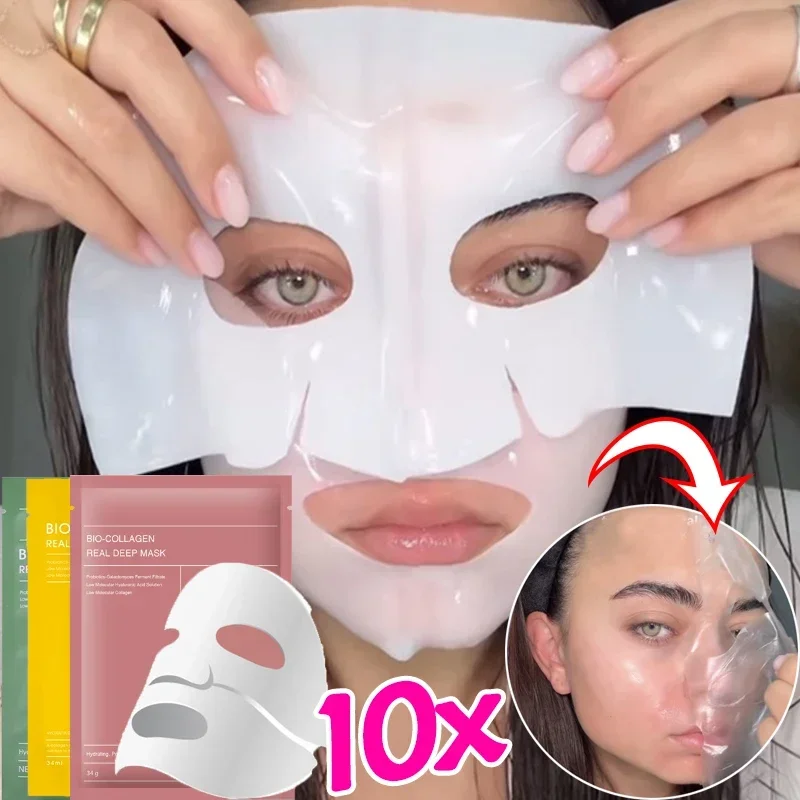 

Moisturizing Collagen Face Mask Brightening Deep Hydration Overnight Mask Nourishing Refreshing Soluble Collagen Mask Skin Care