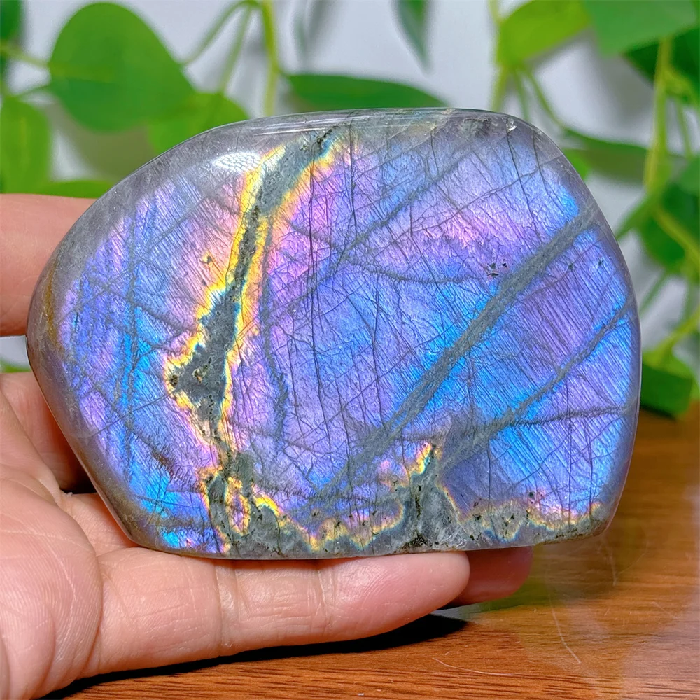 Purple Labradorite Free Form Crystal Natural Quartz Stone Home Decoration Craft Gifts Reiki Energy Healing Spiritual Garden