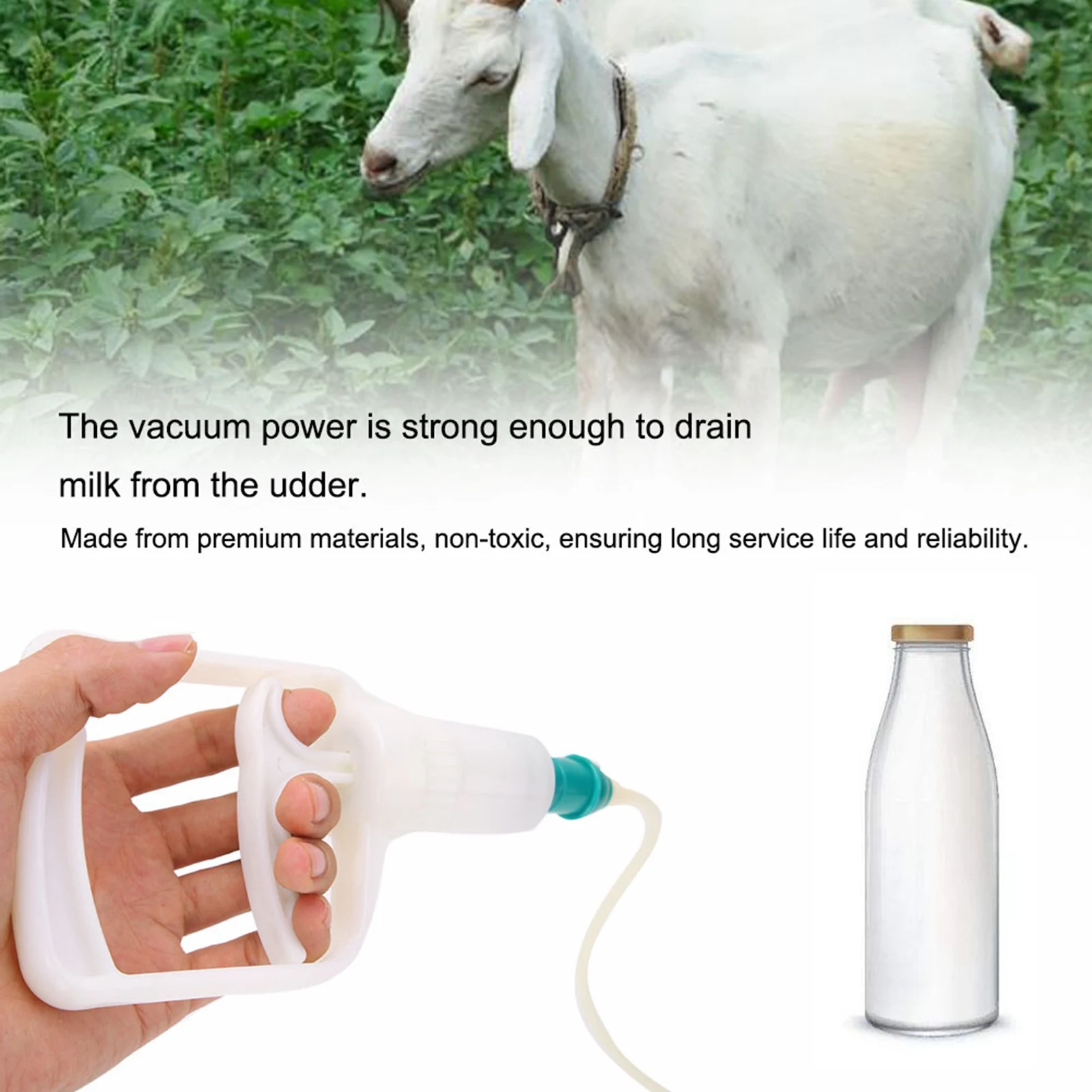 3L Portable Household Goat Milking Machine Manual Sheep Cow Milker Kit 3L Portable Household Goat Milking Machine Manual Sheep Cow Milker Kit