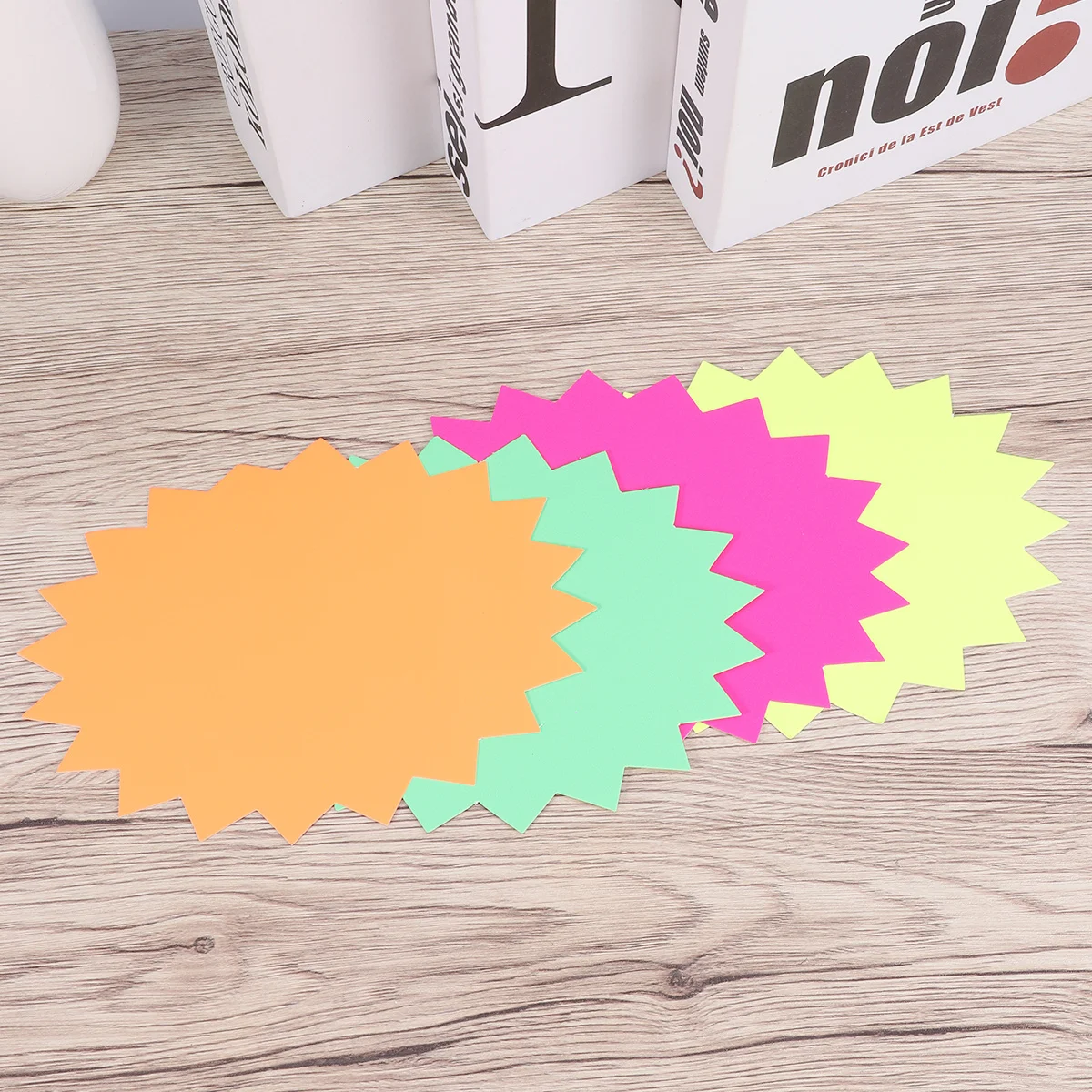 

80 Pcs Price Tag Supplies Sign Labels for Retail Neon Light Pink Stickers Star Card