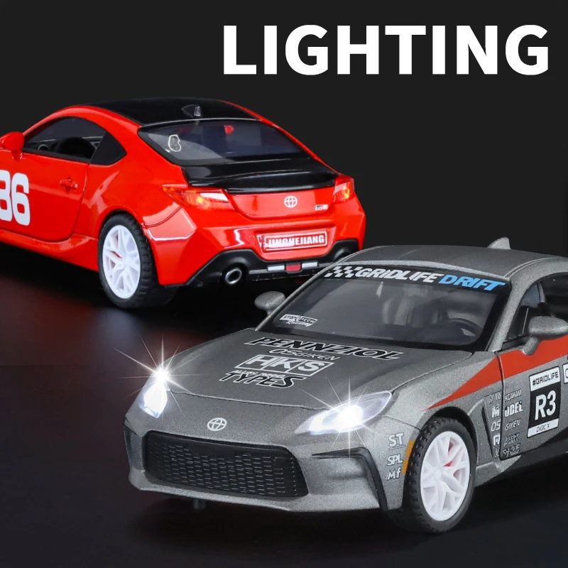 1:32 JKM Toyota GT86 GR86 Mf ghost 86 Alloy Scale Car Model