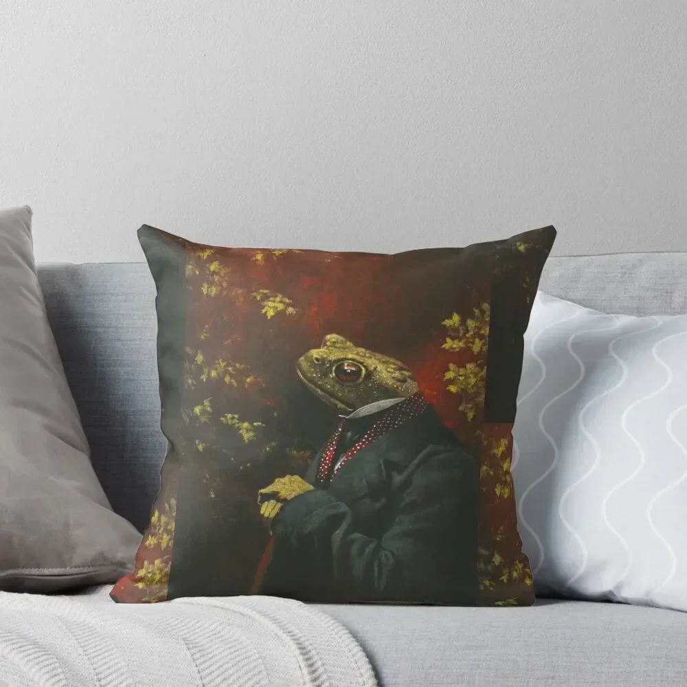 

Mr Toad Throw Pillow ornamental pillows Cushions Sofa Pillow Cover Sofa Cushions Cover pillow