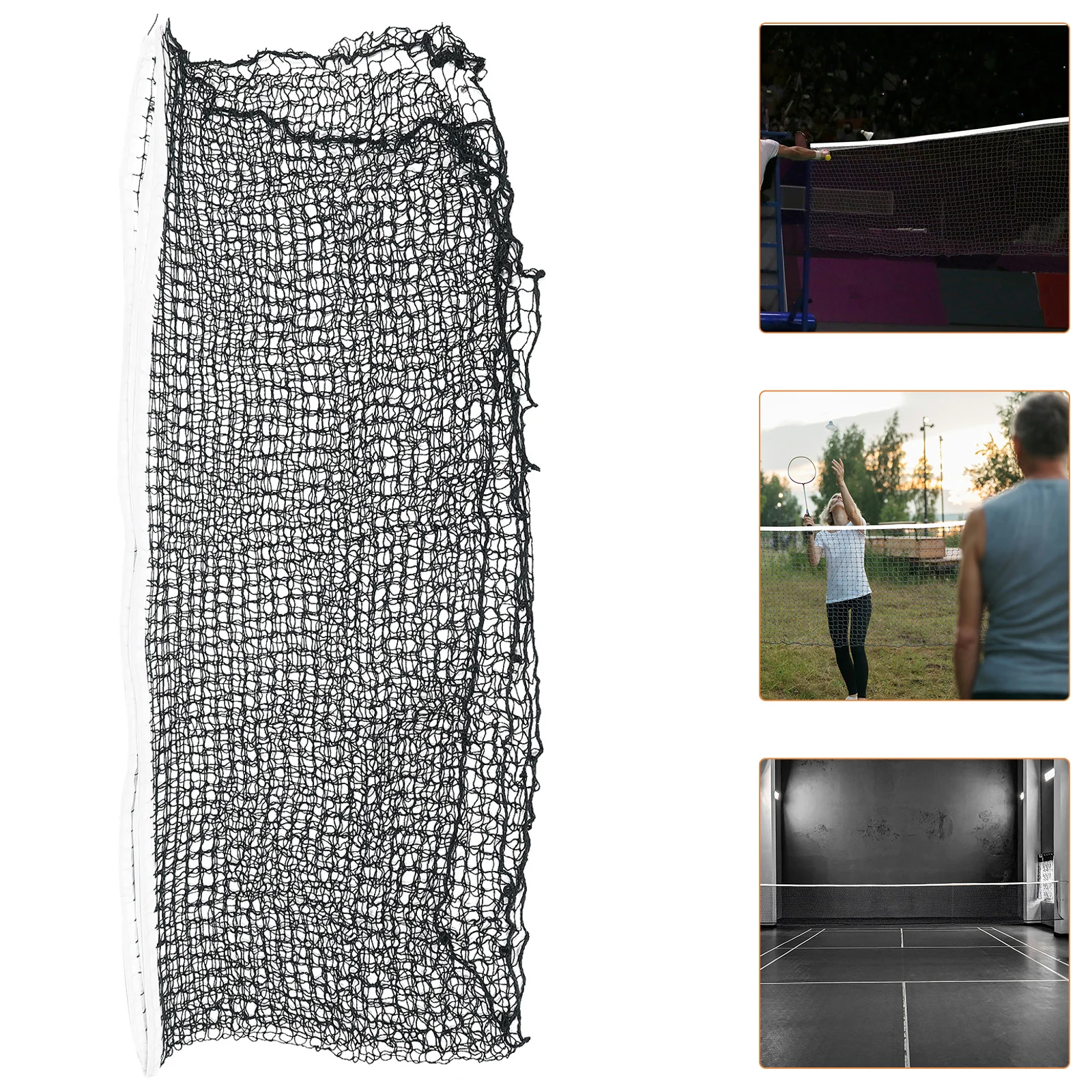 Rete da badminton resistente all'usura, leggera, compatta, portatile, pieghevole, facile da pulire, mantiene la rete sportiva per palline da badminton