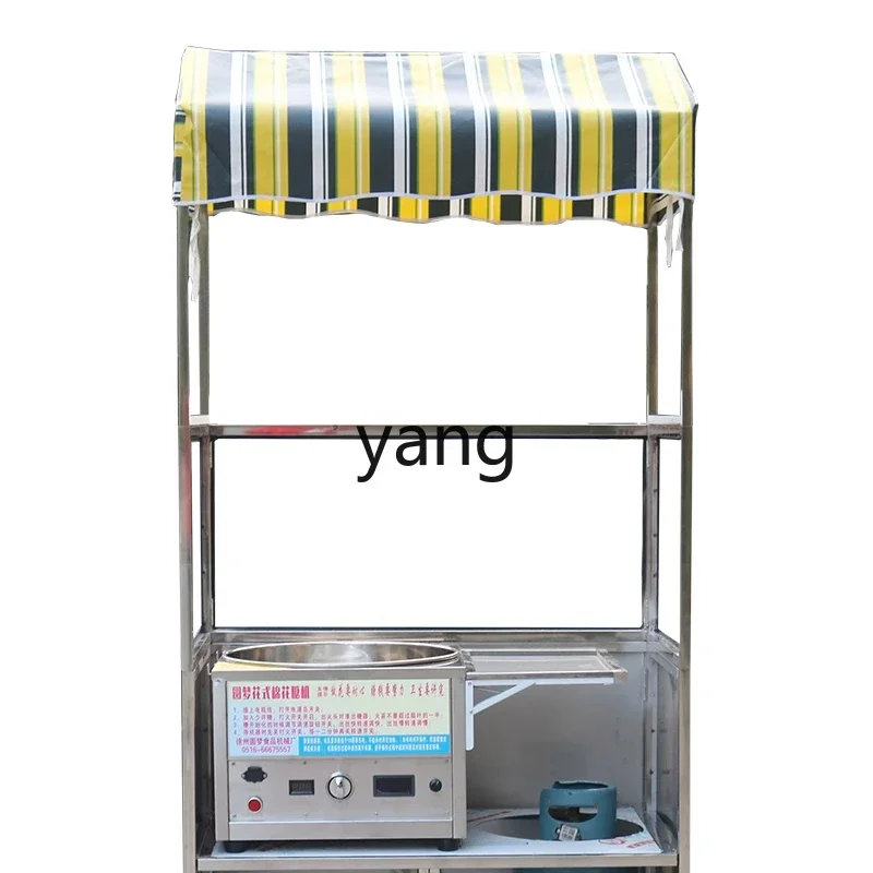 CX  folding cart Commercial stainless steel portable foldable two-layer multi-functional simple dining car