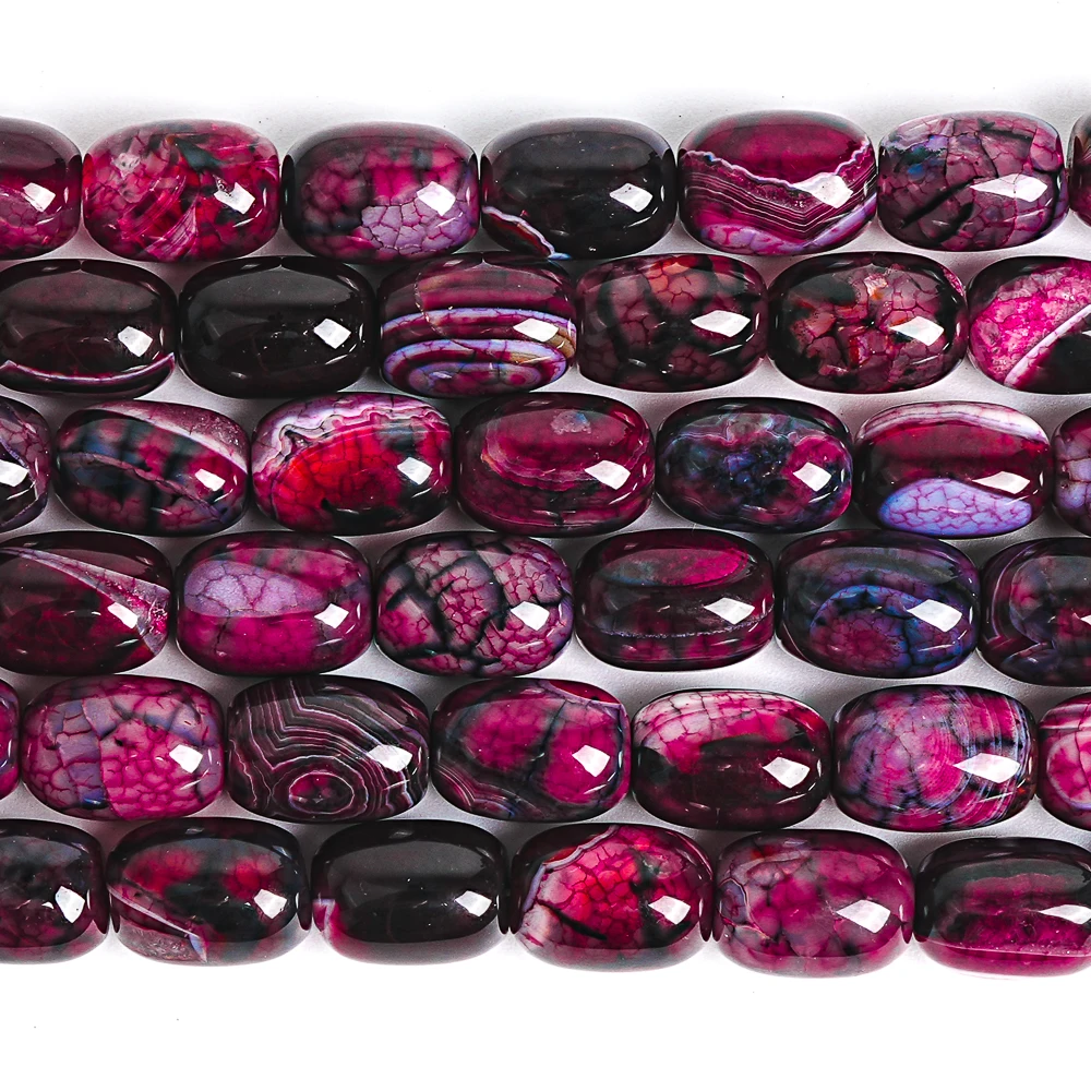 High Quality 17x12mm Agate Barrel Beads Polished Loose Beads for Men Women Jewelry Boho Chic Craft Wholesale DIY Accessories