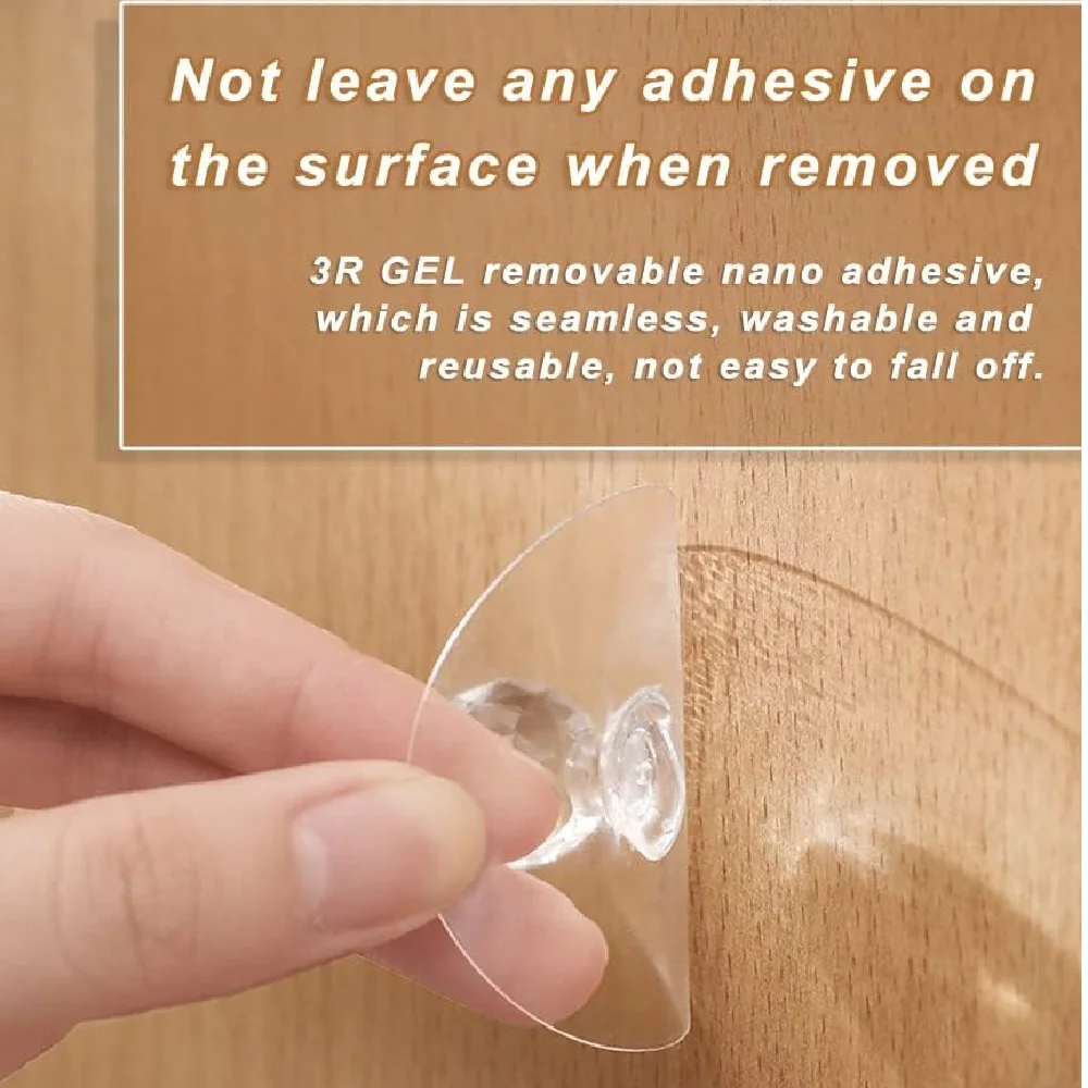 Stick-on Handles Self-adhesive Handle Sliding Door Knobs Cabinet Handle for Drawer Closet Glass Door Push Pull Helper