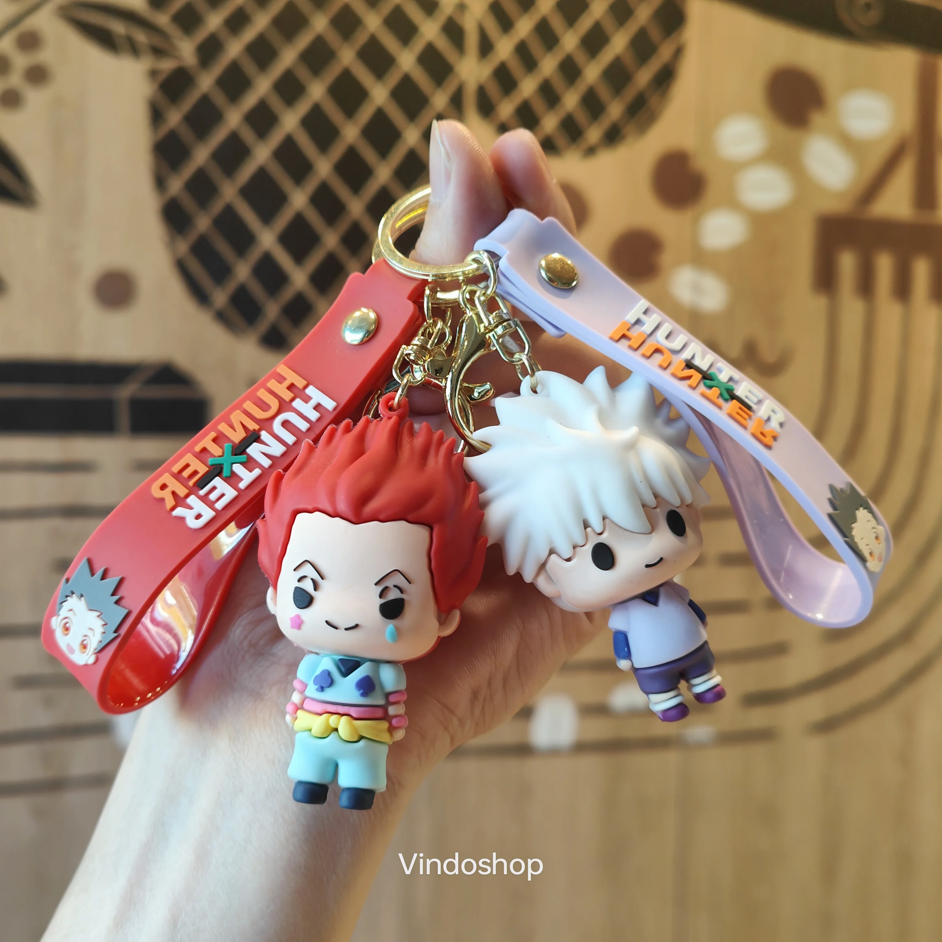 Cartoon Anime HUNTER×HUNTER Doll Keychain Gon Killua Doll Backpack Pendant Car Keychain Children's Toy Party Gift