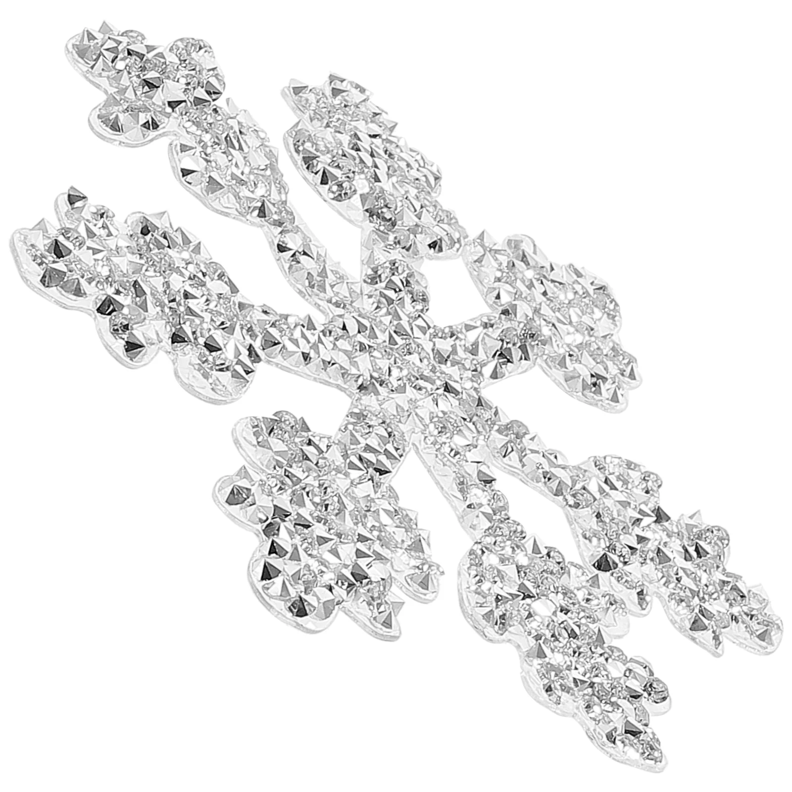 

Snowflake Shaped Iron On Patches Clothes Decorative Applique Hat Accessories Diy Embellishment Soft Fabric Multi-Function