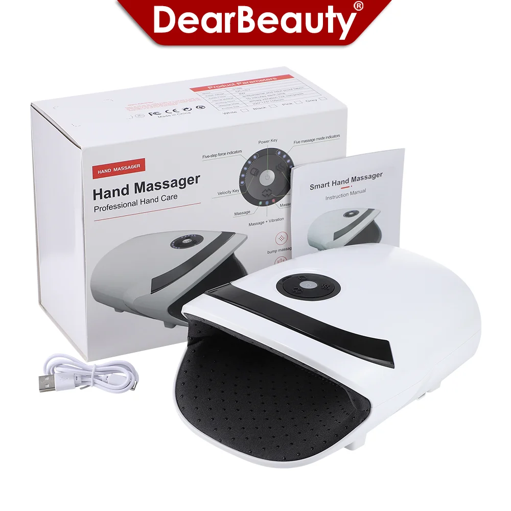 

Wireless Electric Hand Massager 3 Modes Airbag Hot Compress Vibration Massage For Finger Palm Fatigue Arthritis Numbness Relax