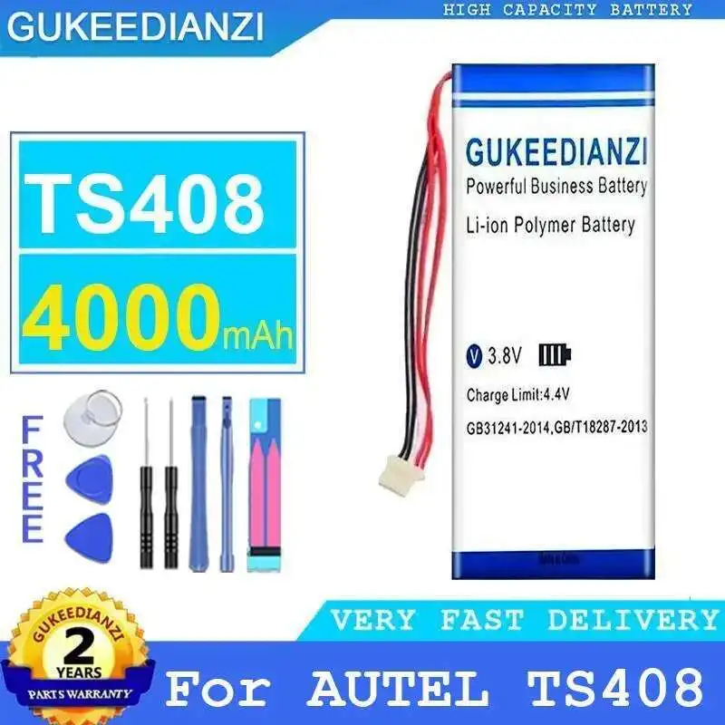 

Автомобильное диагностическое оборудование, аккумулятор большой емкости для Autel TS408, надежная мощность 4000 мАч