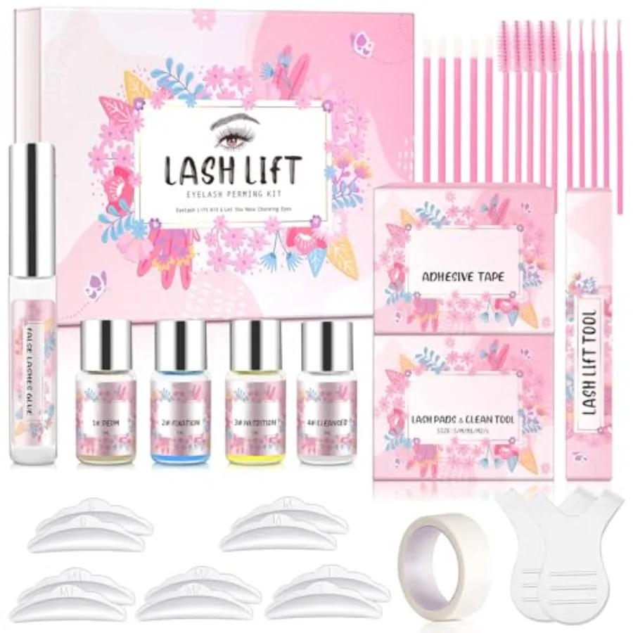 

Lash Lift Kit, Eyelash Lift Kit, Professional Eyelash Extensions, Semi-Permanent Curling Lash Perm Kit, Long Lasting Wave Lash