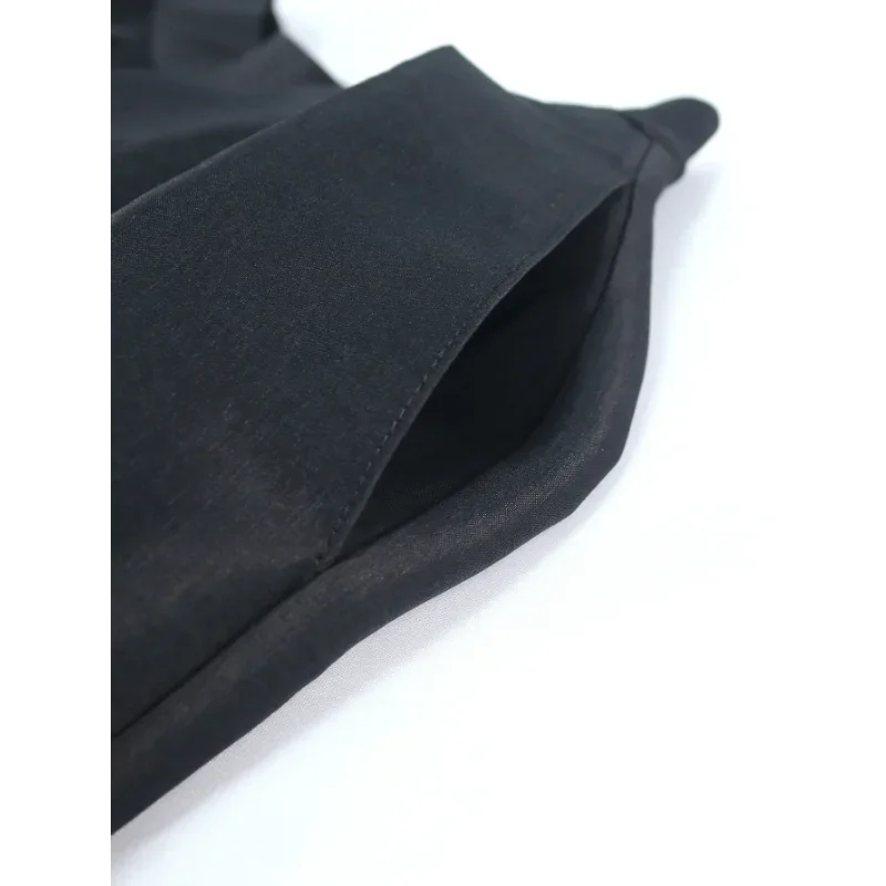 Black Loose Wide Skirts Fashion Boutique Women Clothing Versatile Basic Long Skort Shopping A-line Skirt Flare Summer Bottom