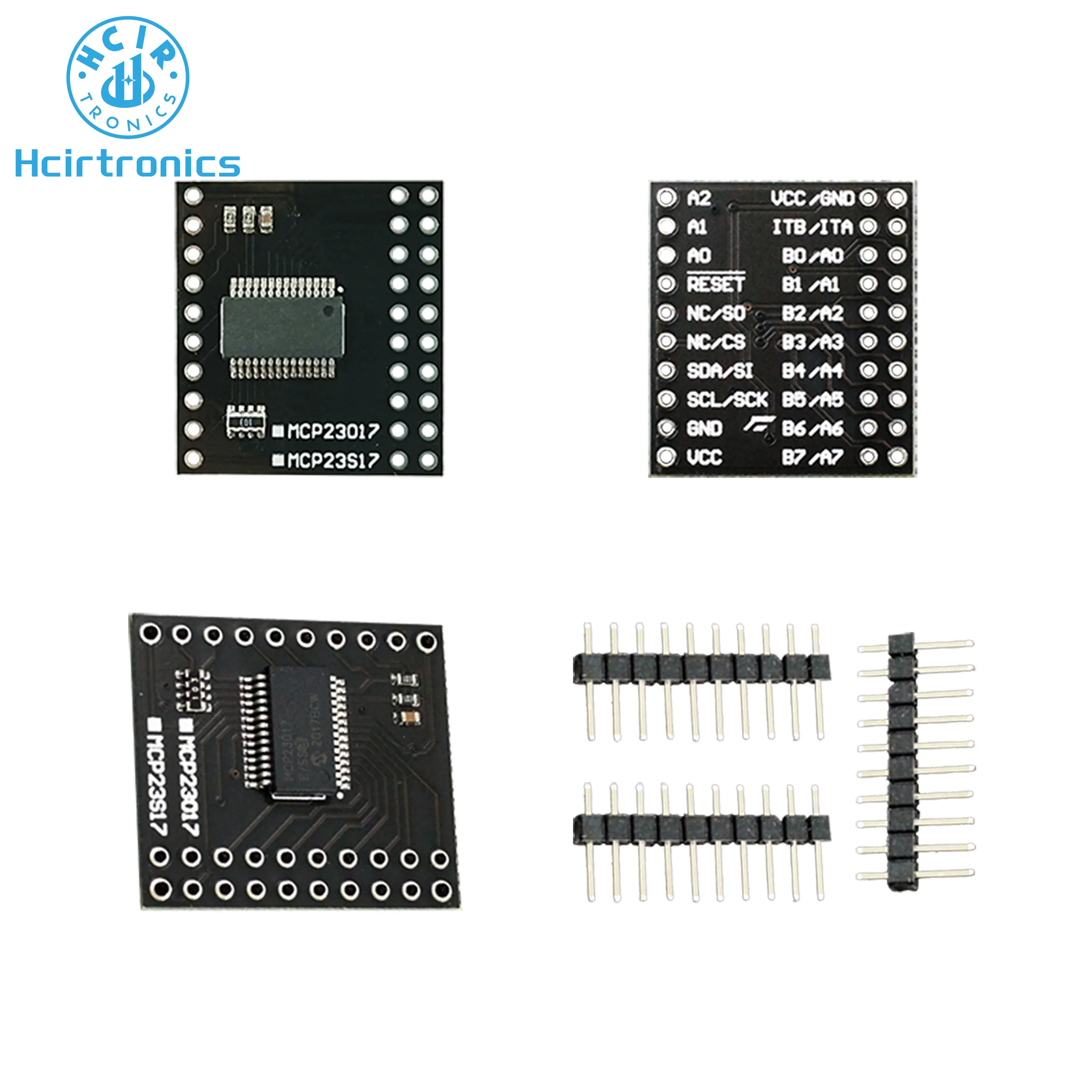 MCP23017 16-Bit I/O Expander I2C Module IIC SPI MCP23S17 Bidirectional 10Mhz Serial Interface Module