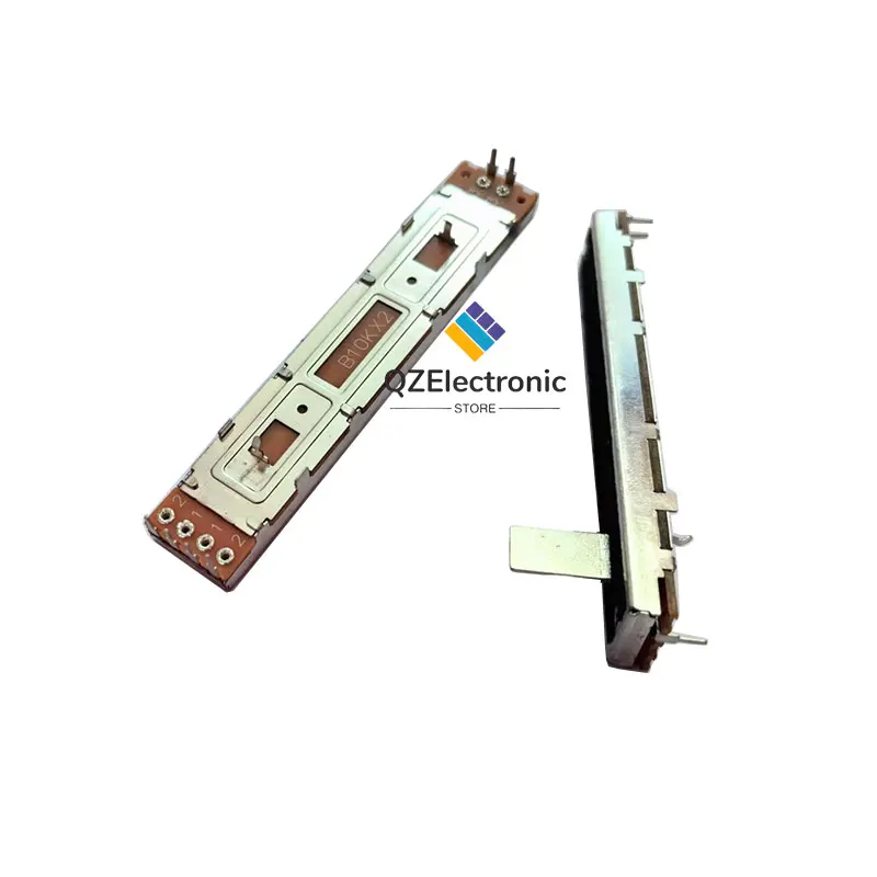 2 peças sc609g misturador fader b10k a10k canal duplo 88mm potenciômetro deslizante b10kx2 comprimento 8.8cm viagem 60mm alça de 6 pinos 8mm 15mm