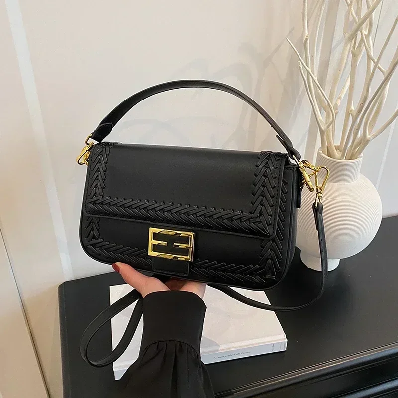 

Новая дизайнерская женская сумка 2025 года, высококачественная кожаная сумка, сумка через плечо, элегантный женский люксовый бренд