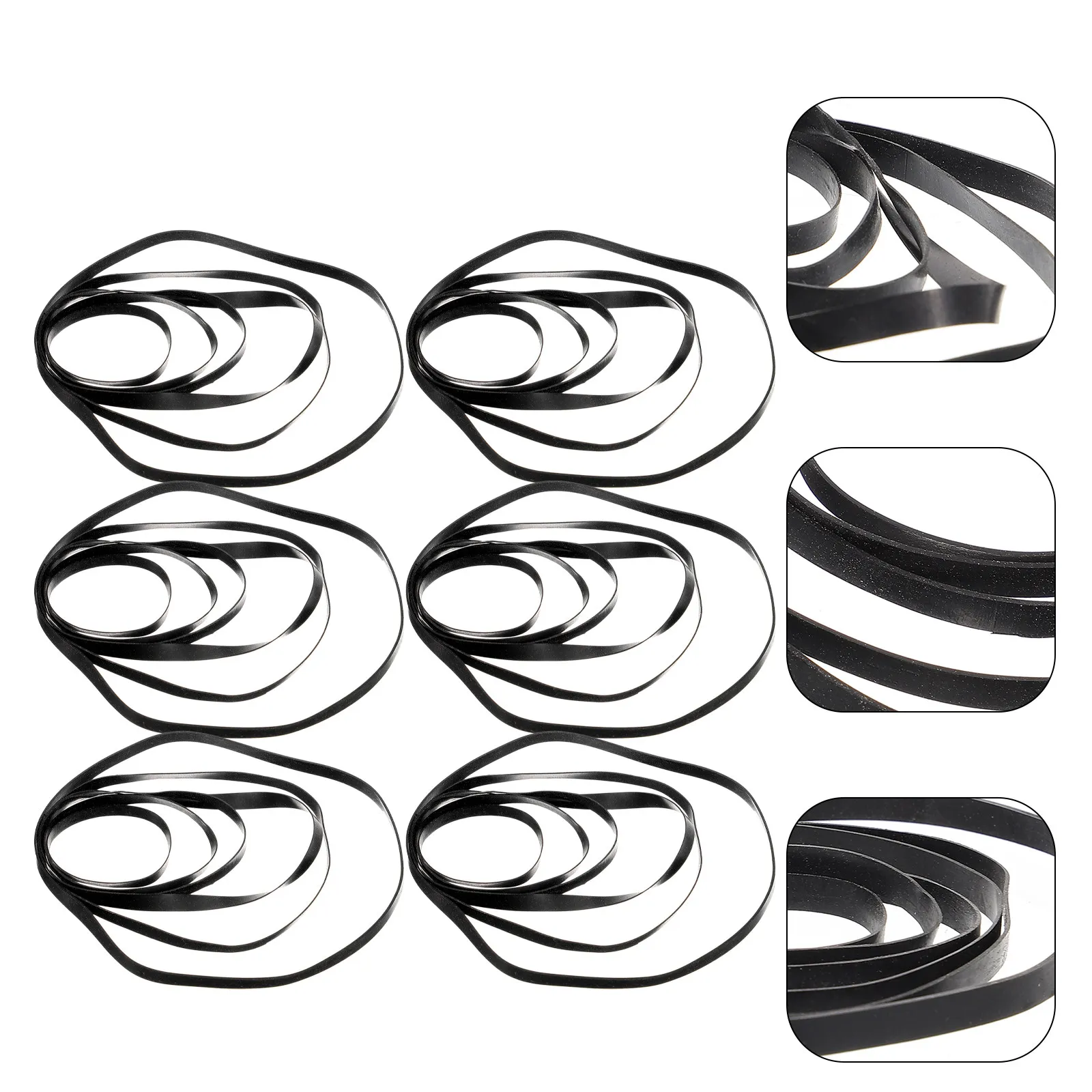 

50Pcs Recorder Cassette Rubber Belts Drive Belts Replacement for Tape Player Cassette Deck Repair Maintenance Optical Drive