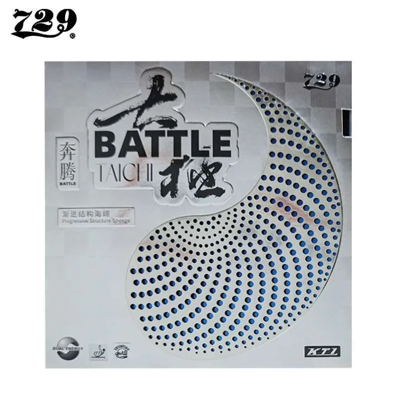 729 Friendship Battle TAICHI 2 Table Tennis Rubber TAICHI Dual Color Dual Adhesive Gradien Sticky Professional Ping Pong Sponger