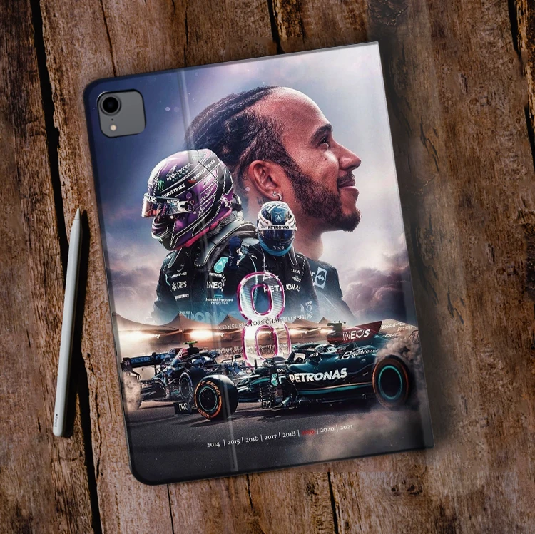 Epc F1 Racing 44 L-Lewis H-Hamilton Case For iPad Air 4 iPad Pro11 Case For iPad 10.2 9th Air 1 2 3 Mini 7 Case Luxury Silicone
