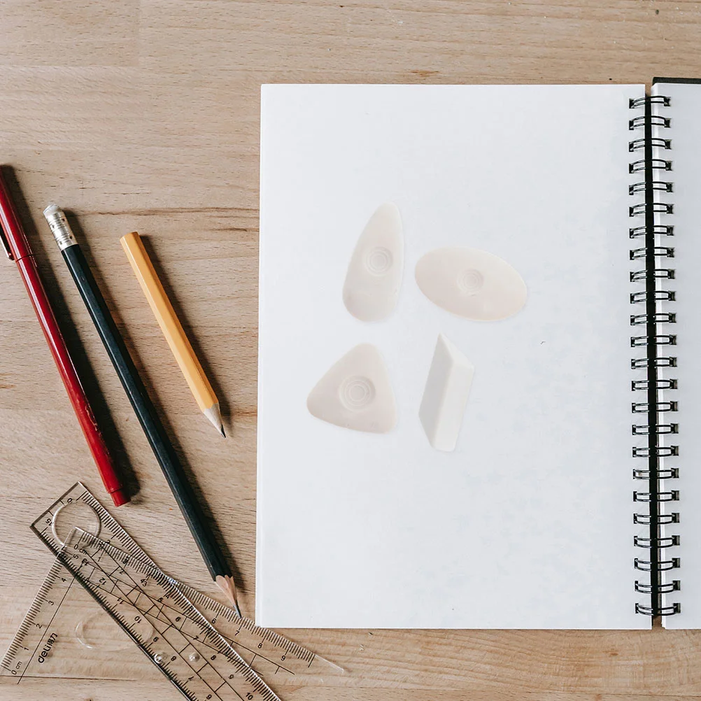 

5Pcs Creative Drawing Eraser for Art Sketching and Writing - Minimal Residue Rubber Eraser for School Office Use