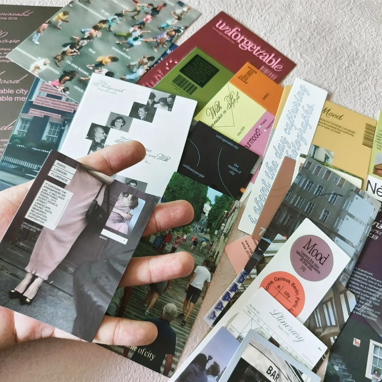 الكورية OAB بطاقة ملصق حزمة الشمال نمط الوردي الرجعية سكرابوكينغ الزخرفية INS المواد فسيفساء ورقة لوازم الحرف اليدوية