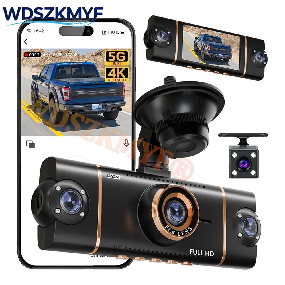 4K Quad Lens Car Ca…