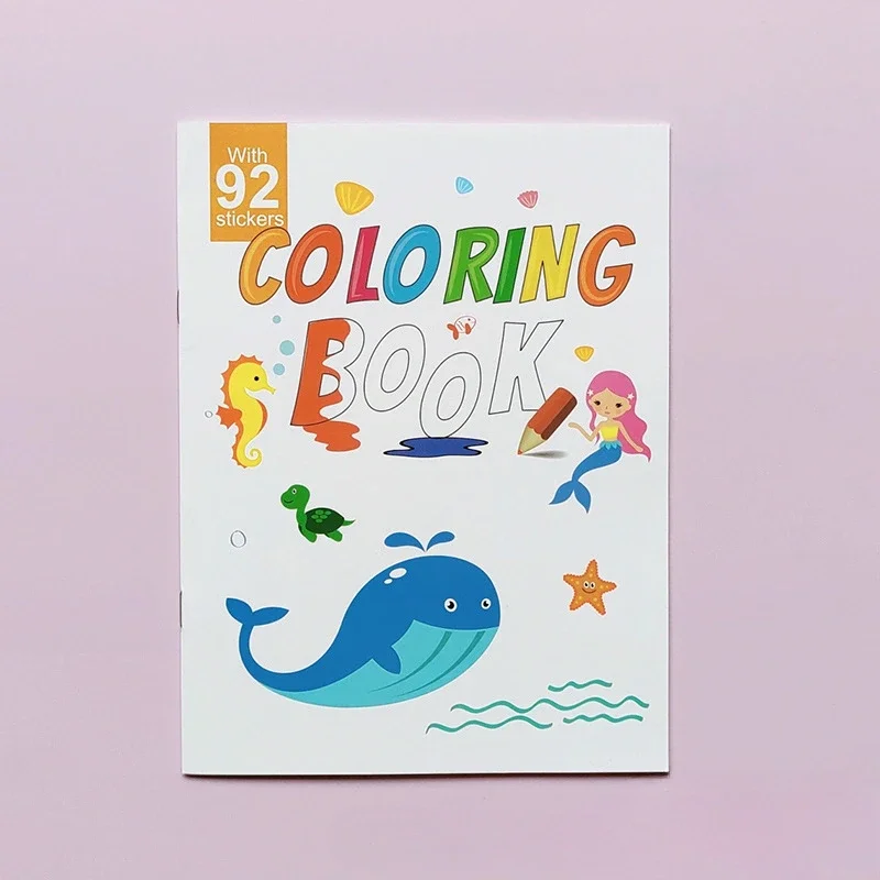 Imagem -04 - Kindergarten Coloring Book For Children Desenho e Graffiti Notebook Aquarela Drawing Card Idosos 23 a 6