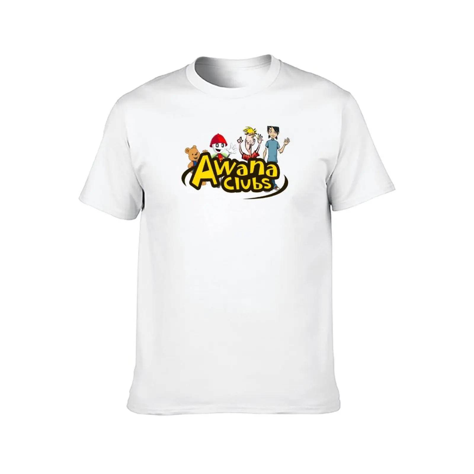 تي شيرت Vintage Awana Clubs تي شيرت للرجال بقصة ضيقة تي شيرت قطن 100% تي شيرت #2