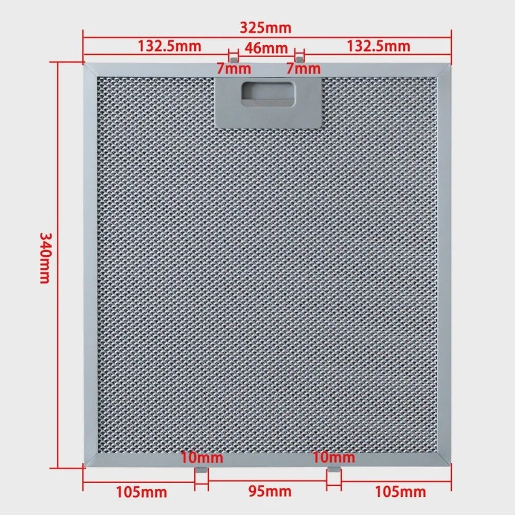 Aluminum Range Hood Filter For Teka DH70 325x340mm Metal Grease Filter 5-Layer Ventilation Replacement Part