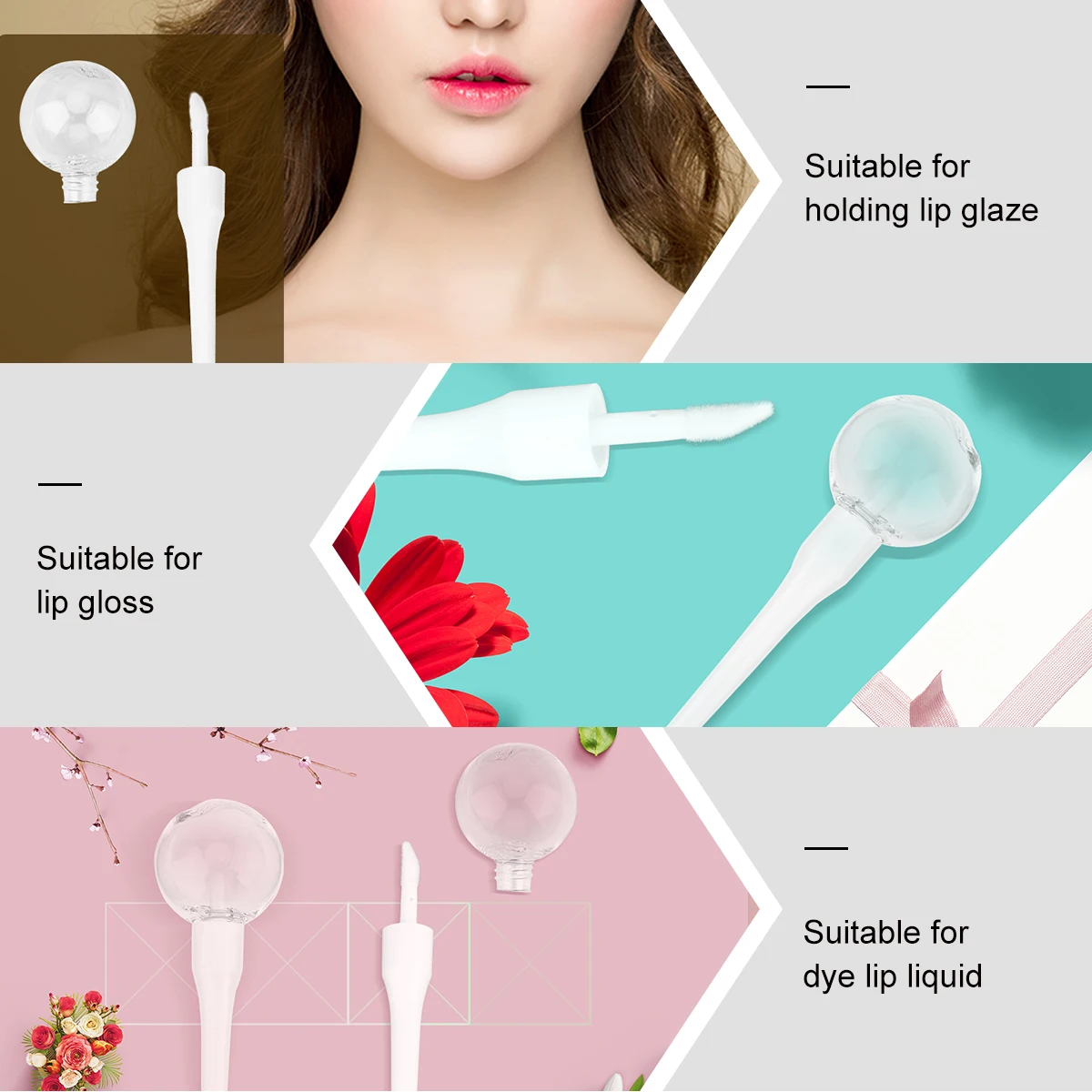 

14 PCS Lipstick Empty Tube Gloss Bottles Small Containers Air Traffic Control DIY