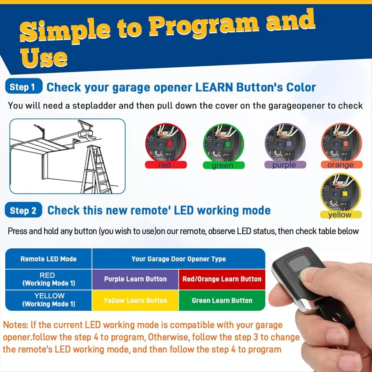 

10PCS Garage Door Opener Remote for 893LM 891LM 971LM 973LM 371LM