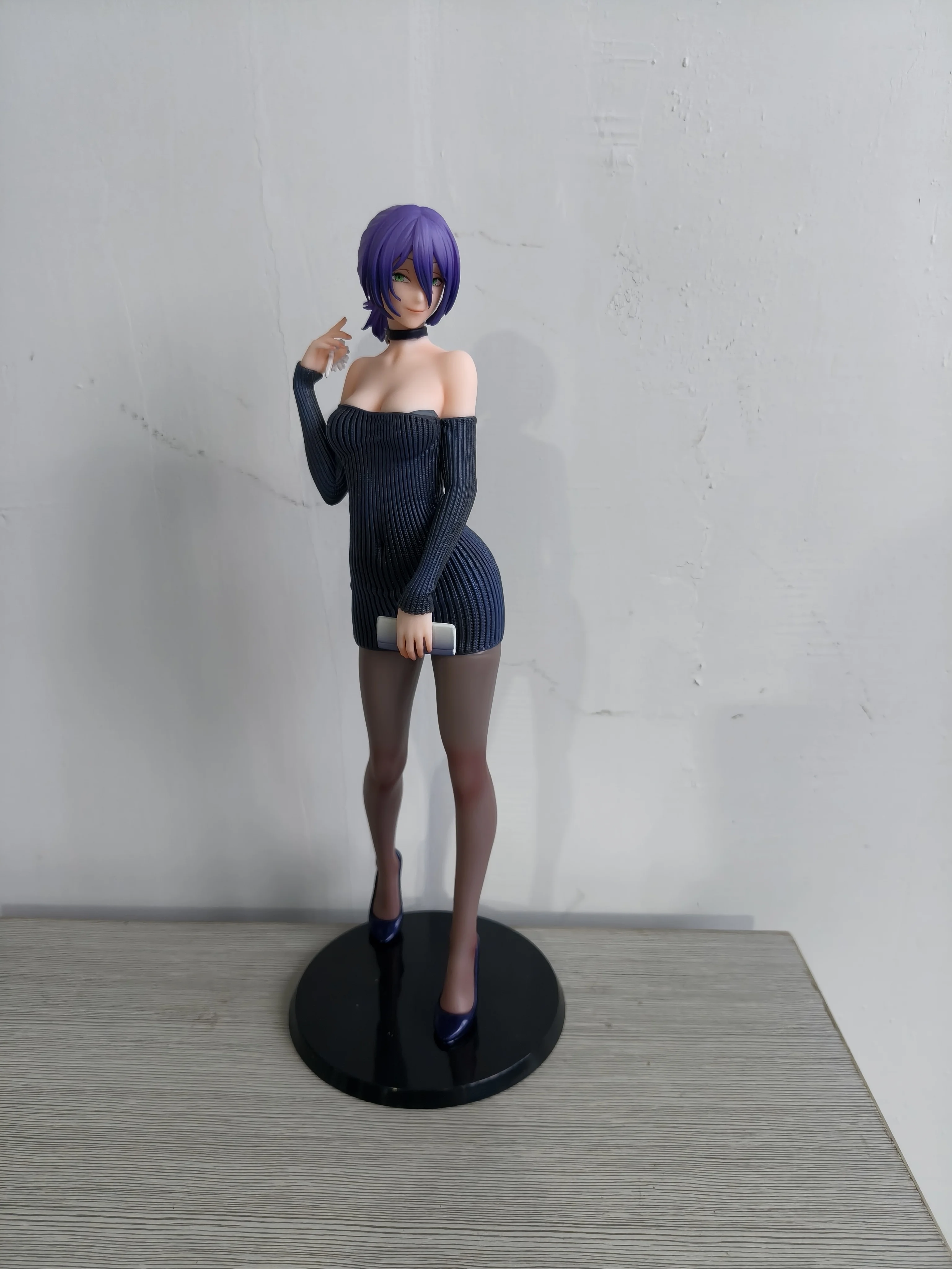 チェーンソーマン-レゼ-ニットドレスフィギュア-アニメ美少女像-デスク装飾-シーンモデル-コレクタブルフィギュア-誕生日プレゼント-オーナメント