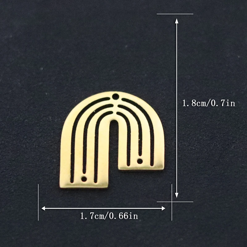 3pcs U Shaped Connector Findings Accessories For Earrings Necklace Bracelet DIY Jewelry Making Supplies