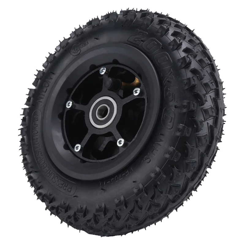 Rear Wheel 8 Inch 200X50 Pneumatic Tires For Electric Skateboard Damping Cross Country Skateboard Tubeless Tyre Parts