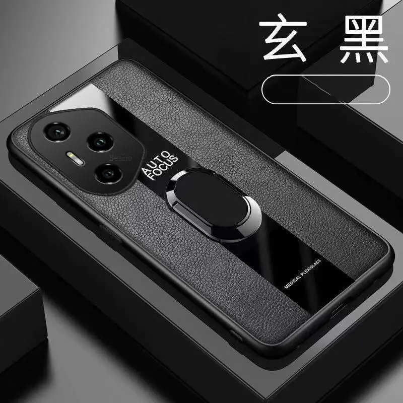 For Honor 400 Pro Global Case Stylish Porsche Style Leather Stand Skin-friendly Anti-fall Cover For Honor 400 Lite Funda