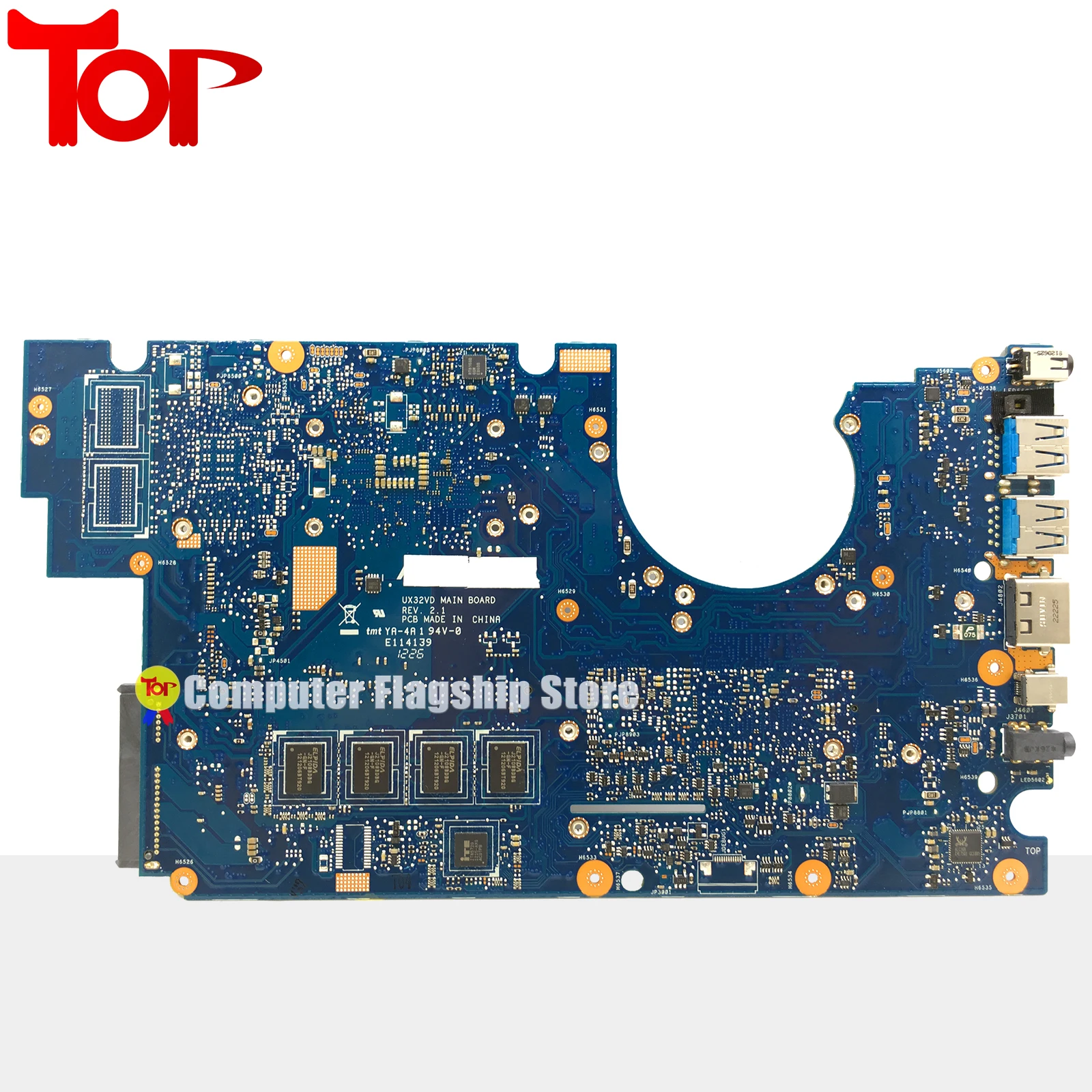 Imagem -05 - Placa-mãe Portátil para Asus Zenbook Ux32vd Ux32a Ux32va Ux32 i3 i5 i7 Cpu 2g-ram Gt620m Mainboard