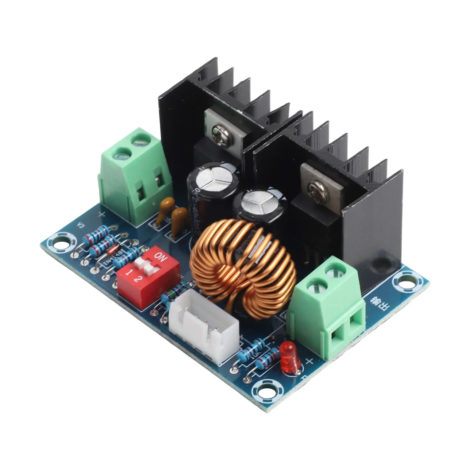 1pcs 200W DC-DC Voltage Regulator Module For XL4016 Step Down Module High Power Adjustable Step-down Voltage Regulator